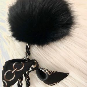 Faux Fox Fur Pom Pom